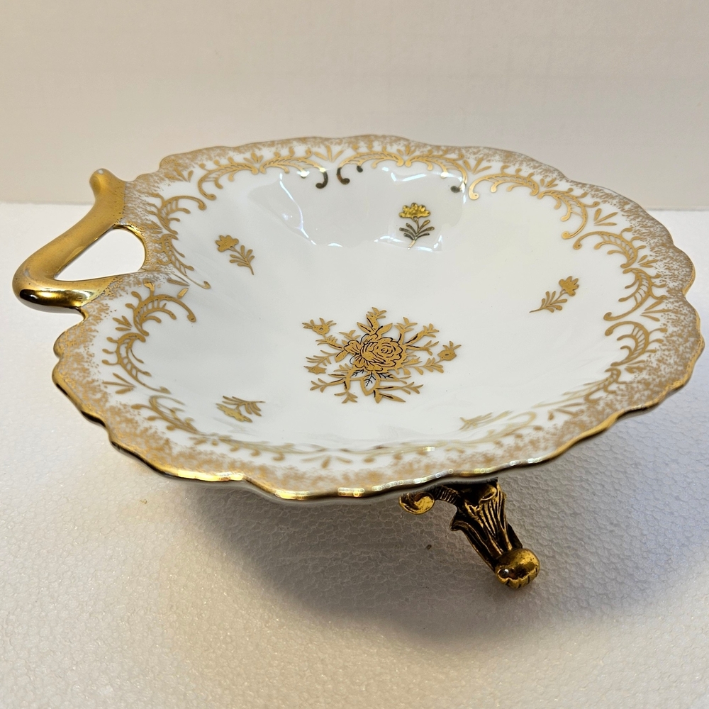 Hollywood Regency Footed Dish